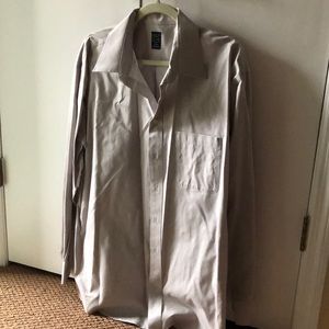 Men’s formal work shirt in light gray